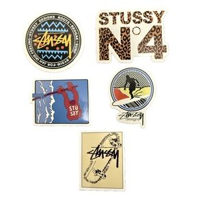 Urban Skateboarding Stickers Stussy logos - Lot of 5